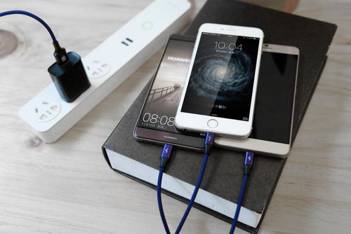 Kabel USB Micro lightning Type-C 3w1 Baseus Rapid niebieski na Arena.pl