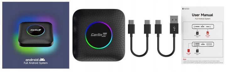 CARLINKIT CPC200 TBOX PLUS LED ADAPTER APPLE CARPLAY ANDROID AUTO BT zdjęcie 12