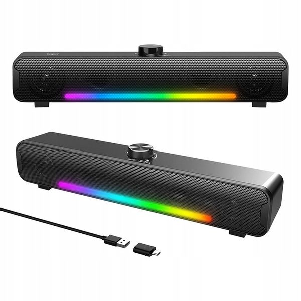 SOUNDBAR KOMPUTEROWY ONIKUMA GAMINGOWY 2.0 L16 BLUETOOTH 5.3 PODŚWIETLANY zdjęcie 1