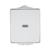 Efapel Waterproof48 łącznik 1-biegunowy z podświetleniem n/t IP65 szary 48012 CCZ