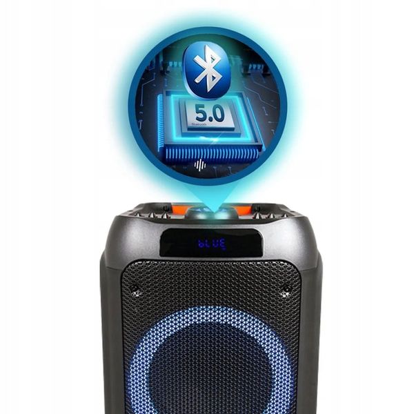 GŁOŚNIK PRZENOŚNY BLUETOOTH KARAOKE MANTA MIKROFON zdjęcie 14