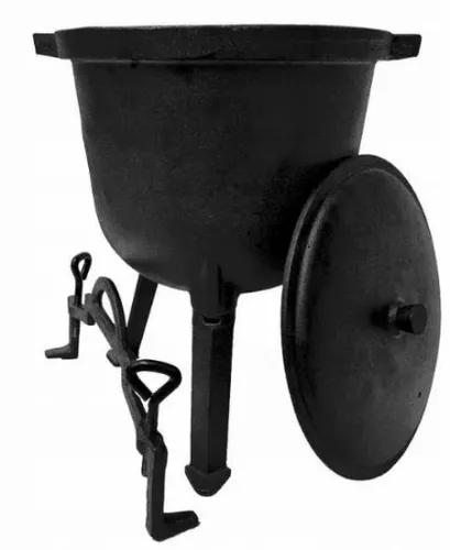 Kociołek stojący 8 l + RĘKAWICE ŻAROODPORNE DO PIEKARNIKA GRILLA KOMINKA na Arena.pl