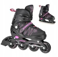 ROLKI 2w1 wielofunkcyjne na lato i zimę łyżworolki dla dziewczynki 35-38