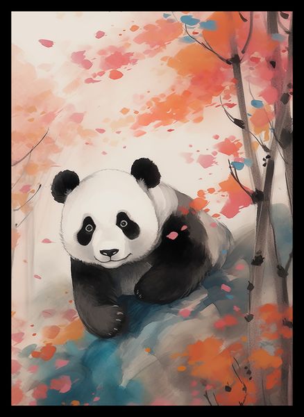 Plakat 25x35cm Panda wśród Klonów zdjęcie 2