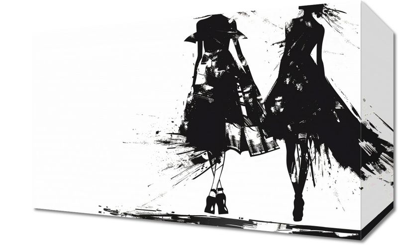 Obraz 30x20cm Atramentowy Przerys zdjęcie 1