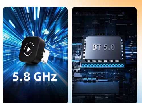 Adapter Bezprzewodowy CarPlay Android Auto iPhone iOS WiFi Bluetooth 5GHz na Arena.pl