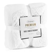 Miękki koc dwustronny TEDY 200X220 biały