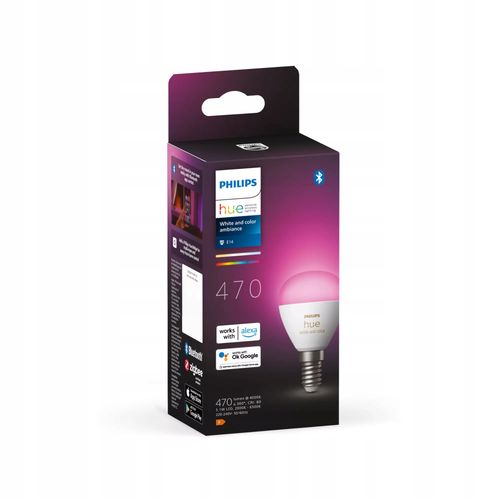 Inteligentna żarówka PHILIPS HueWCA Luster E14 5.1 W Bluetooth, ZigBee na Arena.pl