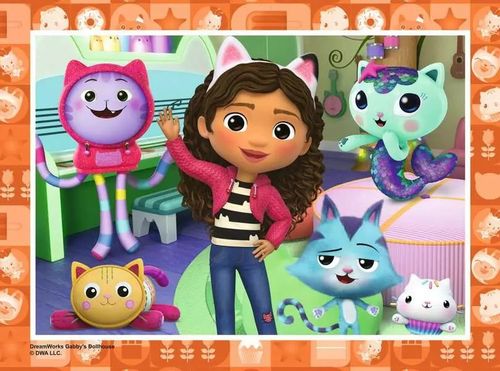 Puzzle 4w1 Koci Domek Gabi 12/16/20/24 elementy na Arena.pl