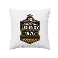 50 lat - Narodziny legendy 1976 - poduszka na prezent 50 URODZINY