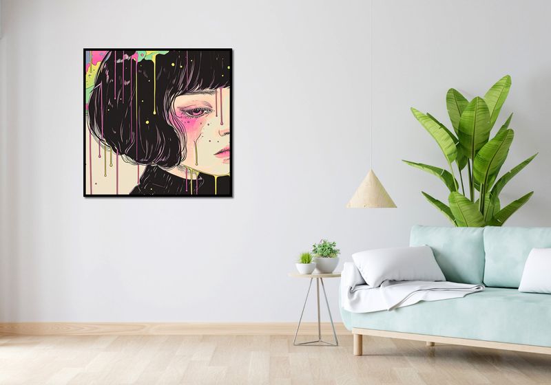 Plakat 90x90cm Strugi Kolorów zdjęcie 4