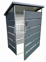 Wiata śmietnikowa spad tył 1x0,5m antracyt Schowek ogrodowy ID414