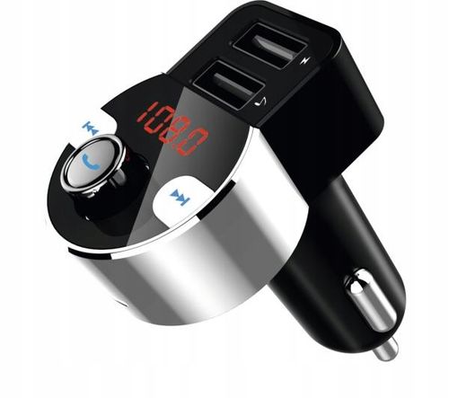 Transmiter Samochodowy FM TechniSat DIGICAR 1 BT MP3 WMA 2x USB Mikrofon na Arena.pl