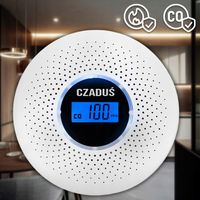 Czujnik czadu dymu bezprzewodowy JKD-512COM certyfikowany detektor alarm