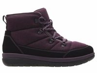 Clarks Botki damskie - Cabrini Cove, ocieplane - rozmiar 36 - fioletowe