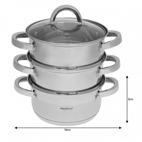 garnek na parę klausberg 4 elem. 18cm kb-7136 na Arena.pl