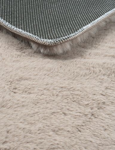 Dywan Pluszowy Rabbit do Sypialni Beżowy Dywanik Puszysty Miękki 60x100cm na Arena.pl