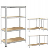 Regał magazynowy metalowy Blow 150 x 75 x 30 cm max 150 kg na półkę