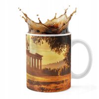 KUBEK CERAMICZNY 330ML DRUK - GRECJA ZABYTEK WIDOKI PIĘKNE