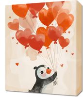 Obraz 40x50cm Pingwinek z Balonami
