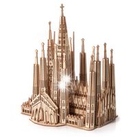 Puzzle 3D Drewniane Model Układanka Sagrada Familia - prezent dla dziecka