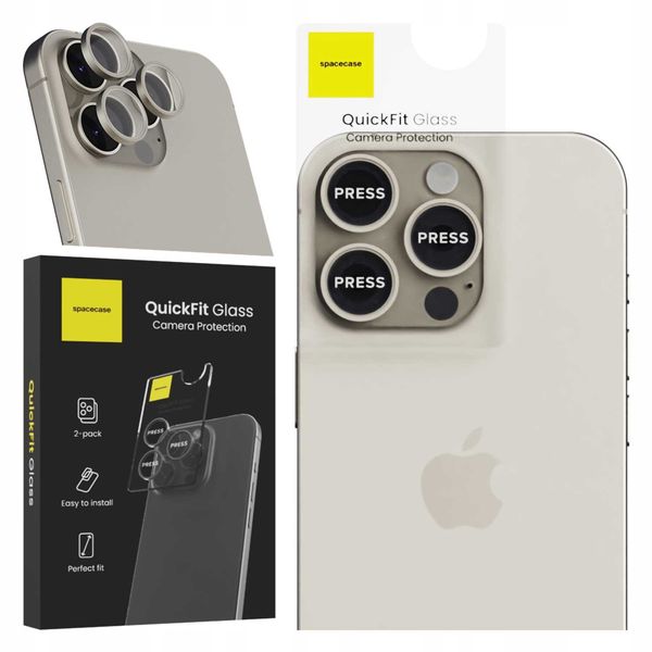 Spacecase Quickfit Camera Iphone 15 Pro/15 Pro Max Titanium zdjęcie 11