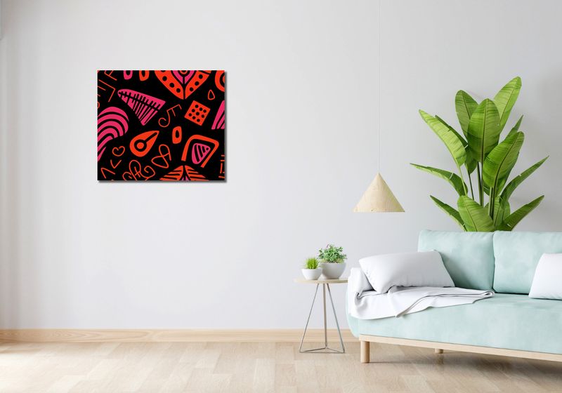Obraz 70x60cm Rytm Wzorów zdjęcie 2