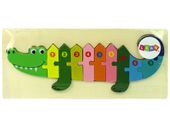 DLA DZIECI DREWNIANY PUZZLE LICZBY