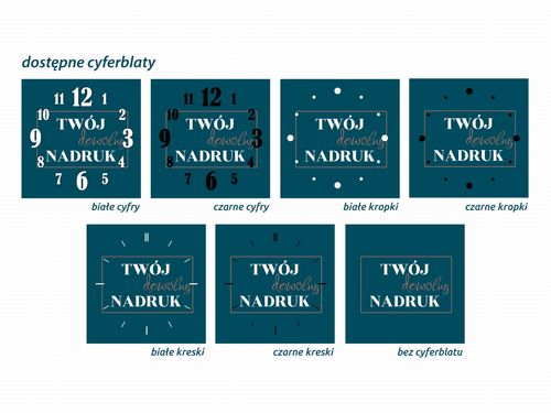 ZEGAR SZKLANY ROMB - pakiet 5 sztuk na Arena.pl