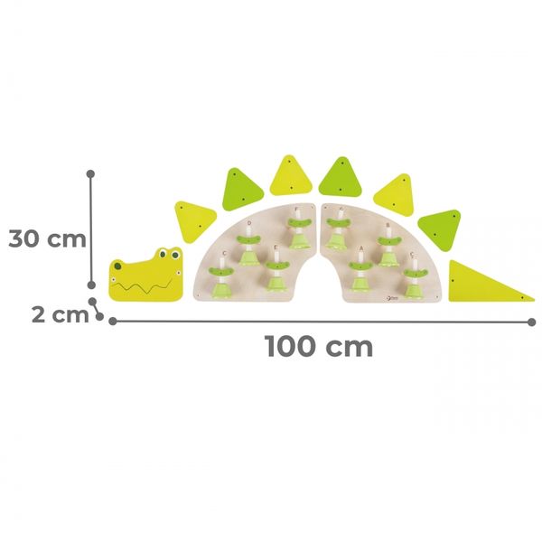 CLASSIC WORLD EDU Muzyczna Tablica XL Ścienna KROKODYLEK zdjęcie 8