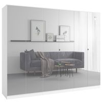 Szafa uchylna z lustrem Monza 6D 240 Biała