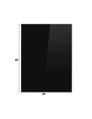 Podstawa szklana hartowana - szyba pod Piec lub Kominek 80x60 cm CZARNA