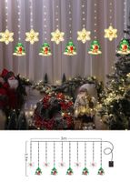 GIRLANDA ŚWIĄTECZNA KURTYNA CHOINKI 3m 8 PROGRAMÓW