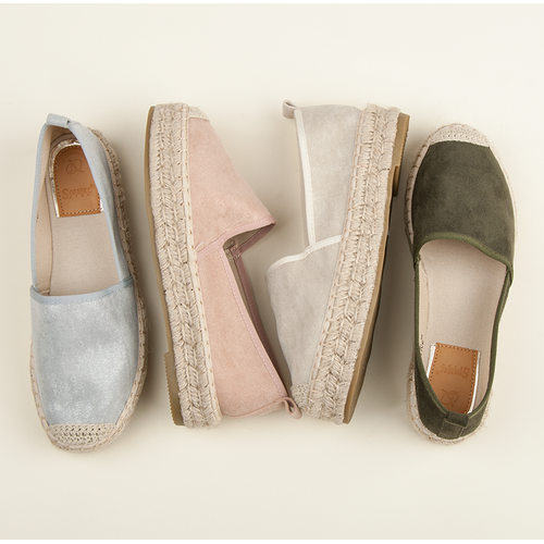 Pudrowe espadryle na wiosnę r.39 na Arena.pl