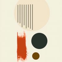 Plakat 90x90cm Symetryczna Struna