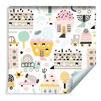 Tapeta Dla Dzieci - Słodkie Miasteczko