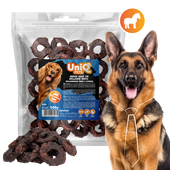 Przysmaki dla psa ringi kolagenowe z koniną 5cm 500g CHEWY UNIQ PETS