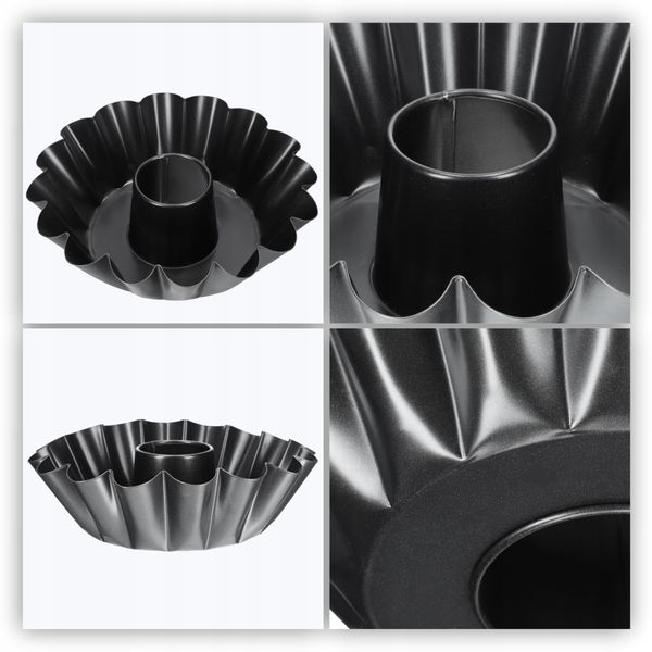 FORMA BLACHA Z KOMINEM DO PIECZENIA BABKI 25cm zdjęcie 4