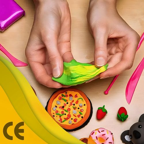 96 szt PLASTELINA MAGICZNA SENSO GLINA POLIMEROWA piankowa masa DLA DZIECI na Arena.pl