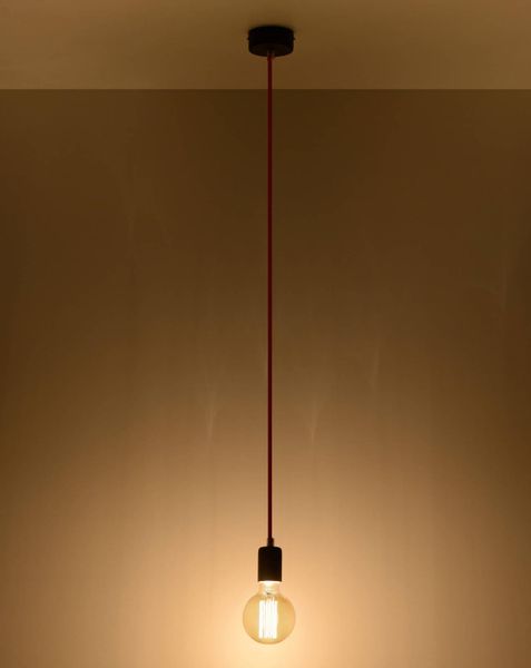 LAMPA wisząca SL.0152 OPRAWKA kabel przewód zwis czarny zdjęcie 3
