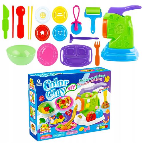 Ciastolina makaron maszynka ciasto masa plastyczna zestaw kreatywny 18w1 na Arena.pl