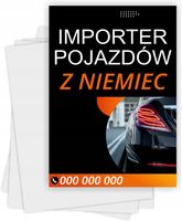 Ulotki A5 reklamowe firmowe 1000szt projekt w cenie IMPORTER POJAZDÓW