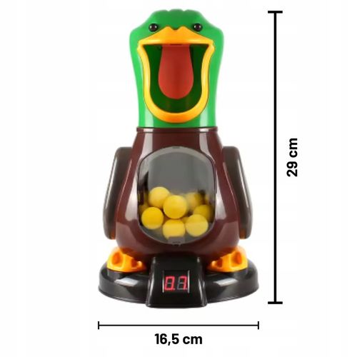 GŁODNA KACZKA XXL STRZELANIE DO CELU LICZNIK LED PISTOLET PREZENT URODZINY na Arena.pl