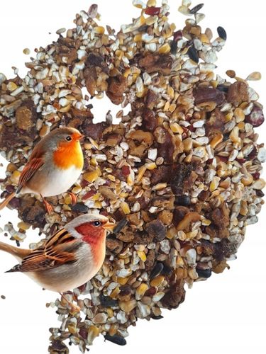 Pokarm dla ptaków dzikich orzechowy karmnik słonecznik 10kg GRATIS KULA na Arena.pl