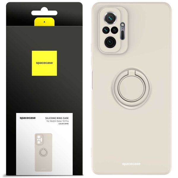 Spacecase Silicone Ring Redmi Note 10 Pro Bone zdjęcie 1