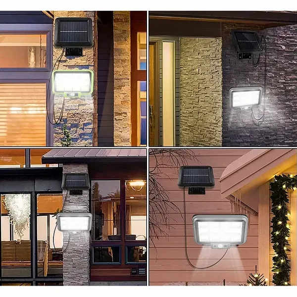 Halogen Solarny 30W Pilot, Czujnik Ruchu I Zmierzchu 8Cob zdjęcie 8