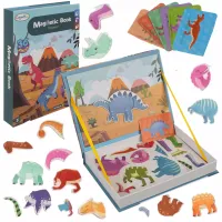 DLA DZIECI  DINOZAURZE PUZZLE MAGNETYCZNE