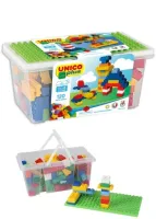 Klocki konstrukcyjne skrzynka + PŁYTKA UNICO