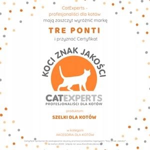 SZELKI dla dużego kota 38-48cm do 6kg Brytyjski TRE PONTI Leopard różowe na Arena.pl