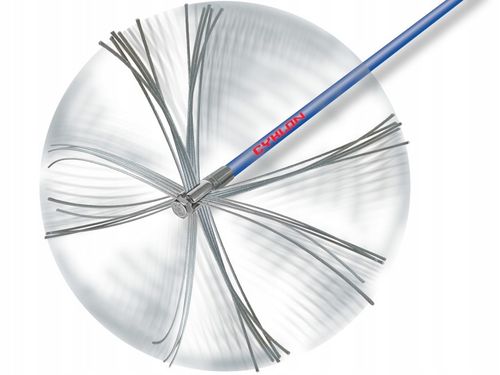 MOCNY OBROTOWY ZESTAW CYKLON DO CZYSZCZENIA KOMINA OD DOŁU 6M + 3 na Arena.pl